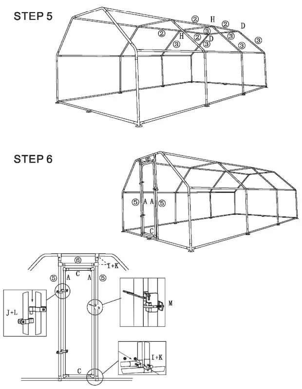 Tidoin QCL-YDW8-049 Large Chicken Coop - Assembly 3