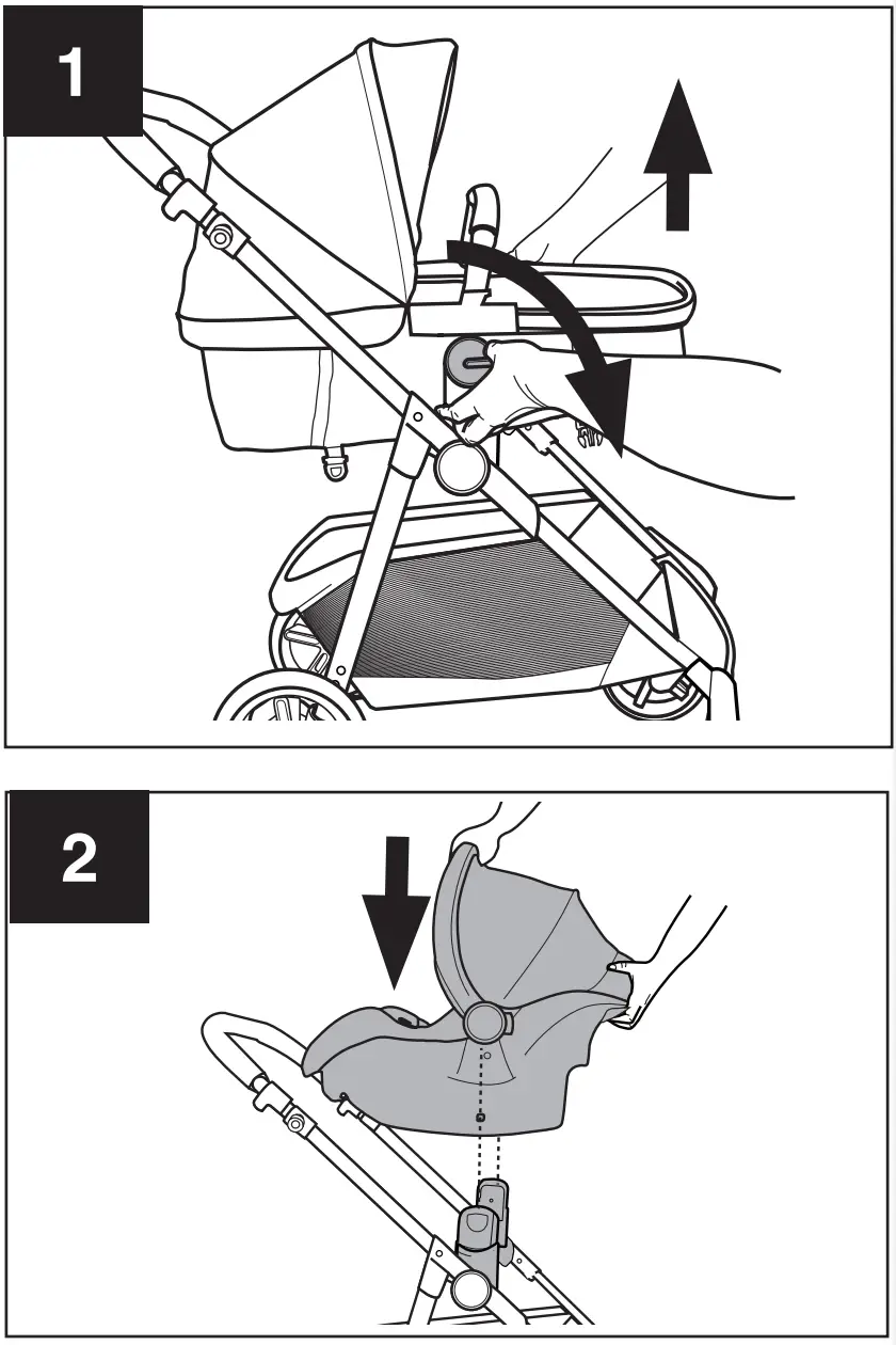 evenflo Omni Plus Modular Travel System with LiteMax Sport Rear - fig 22