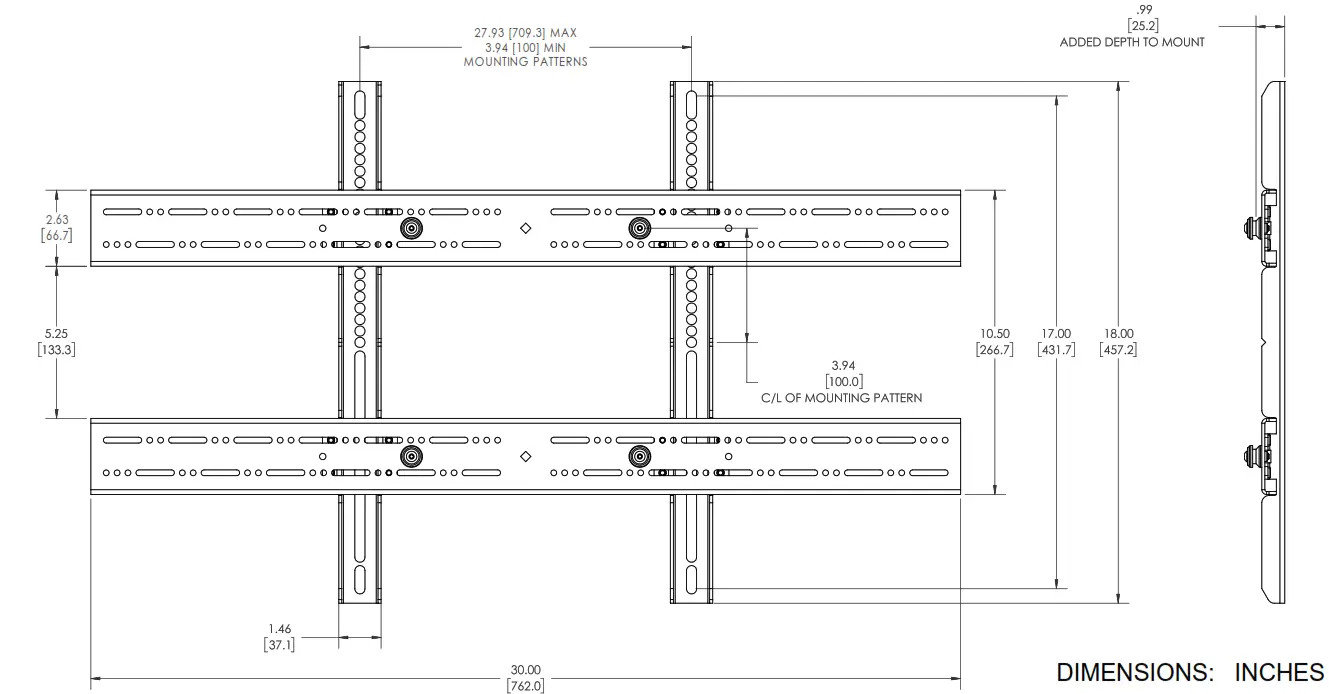 CHIEF MSBU Medium Universal Interface Bracket - Fig