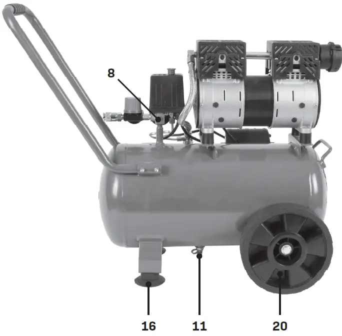 VONROC CR506AC Silent Compressor 02