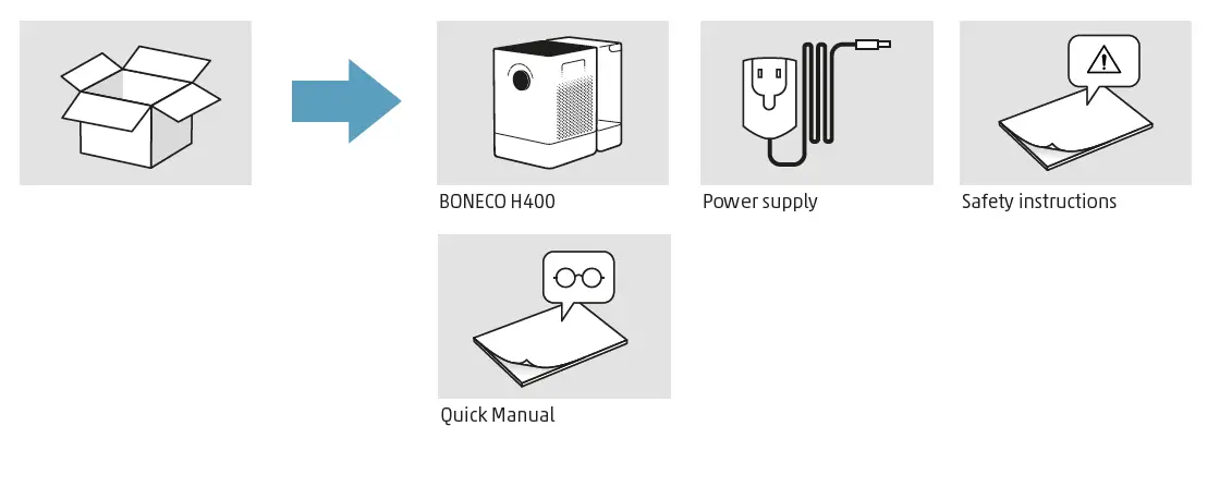 BONECO H400 Humidifier and Air Purifier 1