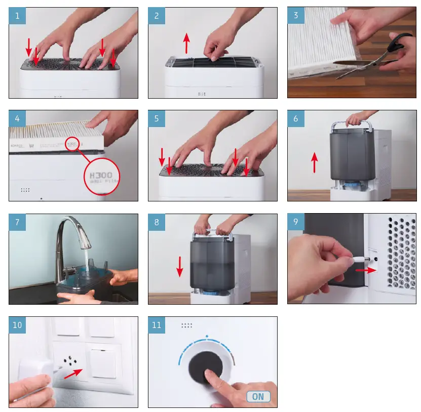 BONECO H400 Humidifier and Air Purifier 3