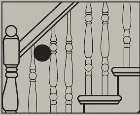 Surewood LNL Rail Poly Composite Stair 13