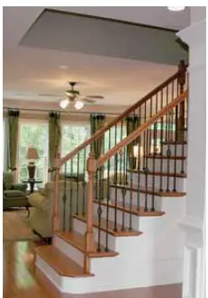 Surewood LNL Rail Poly Composite Stair 2