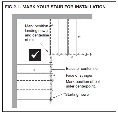 Surewood LNL Rail Poly Composite Stair 20