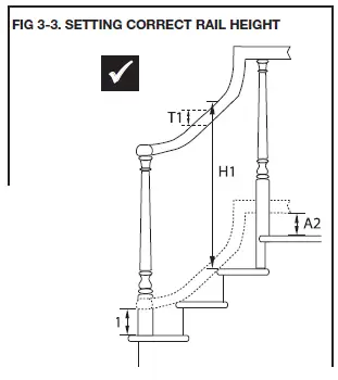 Surewood LNL Rail Poly Composite Stair 28