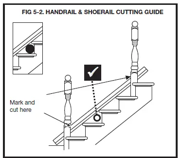 Surewood LNL Rail Poly Composite Stair 36