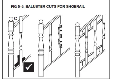 Surewood LNL Rail Poly Composite Stair 39