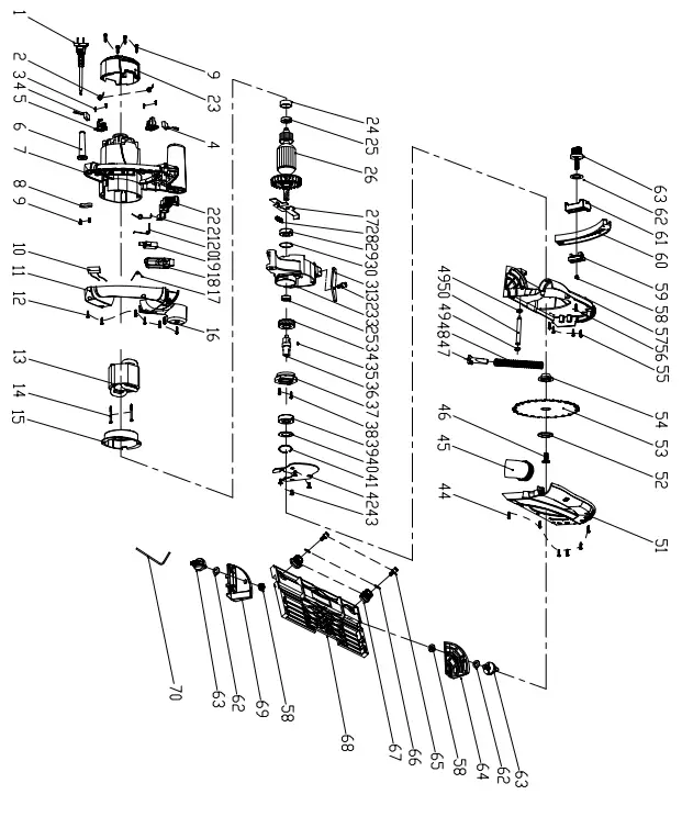 scheppach PL45 1010W 145mm Plunge Saw 240V- Fig4