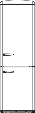 Forte F12bfres450r 24 Inch Bottom Freezer Retro Refrigerator User Manual