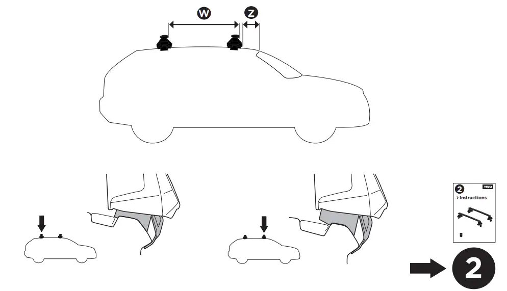 THULE 5324 Evo Clamp Kit Ford Ranger 22 Roof Racks - fig5