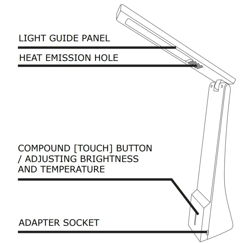 V-TAC VT-1014 LED Rechargeable Lamp - multi fig 2