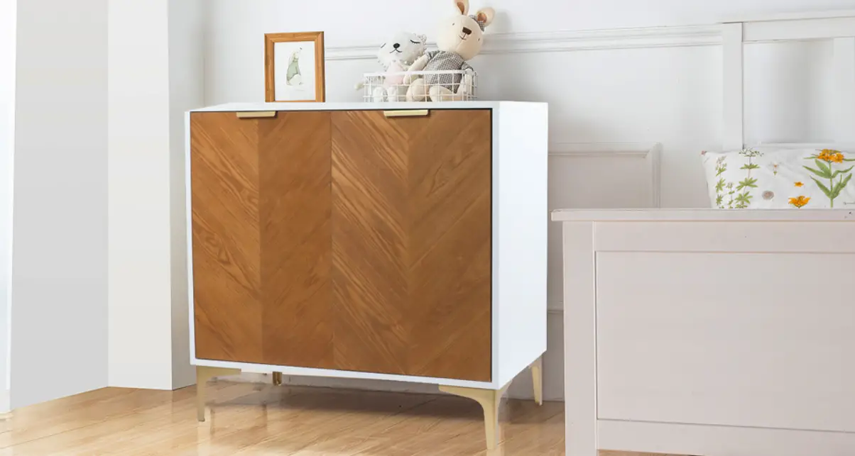 Anmytek H0059 Oska Middle Century 2 Doors Modern Storage Cabinet Instruction Manual