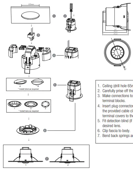 HYTRONK-HIR-Series-Flush-Mount-PIR-Motion-Sensor-fig-1