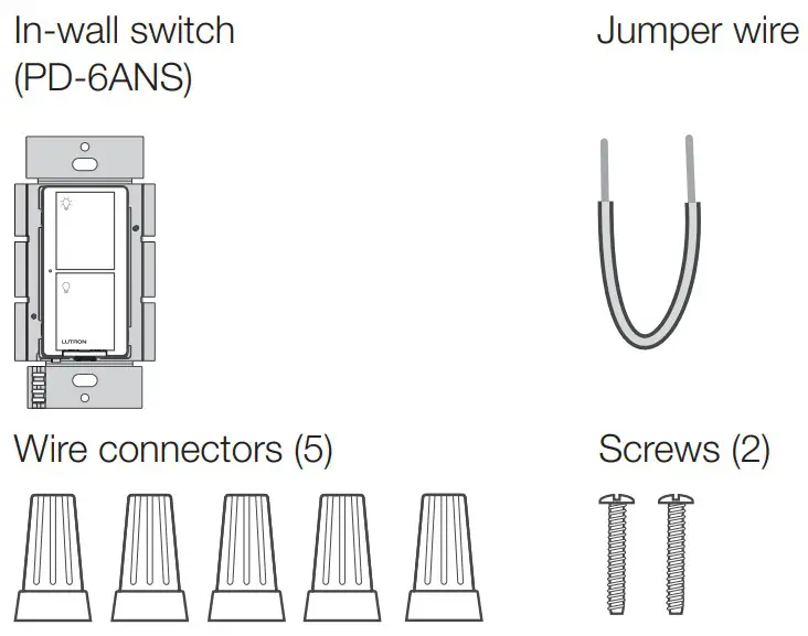 Caseta 0301799 In-Wall switch - Contents supplied