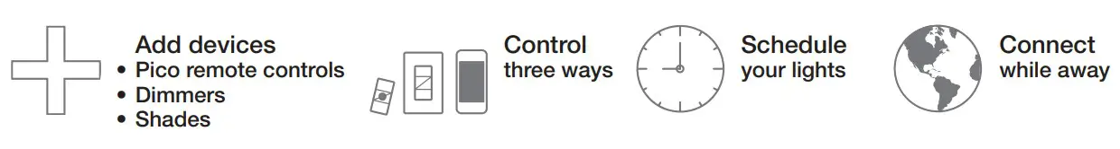 Caseta 0301799 In-Wall switch -Use the Lutron® app to complete ALL remaining steps