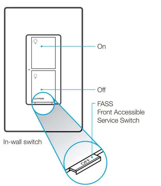 Caseta 0301799 In-Wall switch - Using your controls