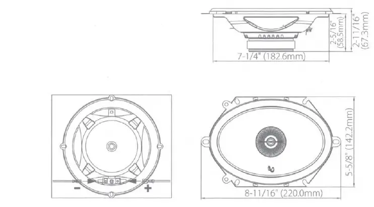Infinity-Primus-683F-Primus-Series-6x8-Inch-2-Way-Car-Speakers-FIG-1