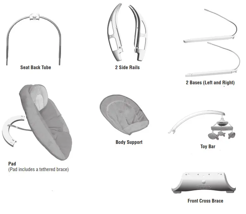 Fisher-Price DMJ29 Soothing River - parts