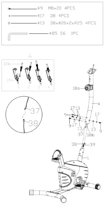 SUNNY HEALTH and FITNESS SF-B220030 Performance Interactive Series Upright Bike 5