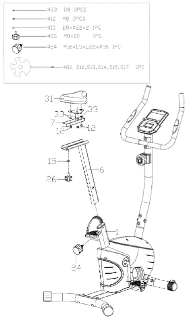SUNNY HEALTH and FITNESS SF-B220030 Performance Interactive Series Upright Bike 7