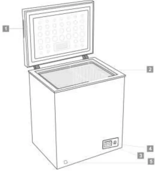 TUSCANY T-CF145WH.2 145 Litre Chest Freezer Eurot 01