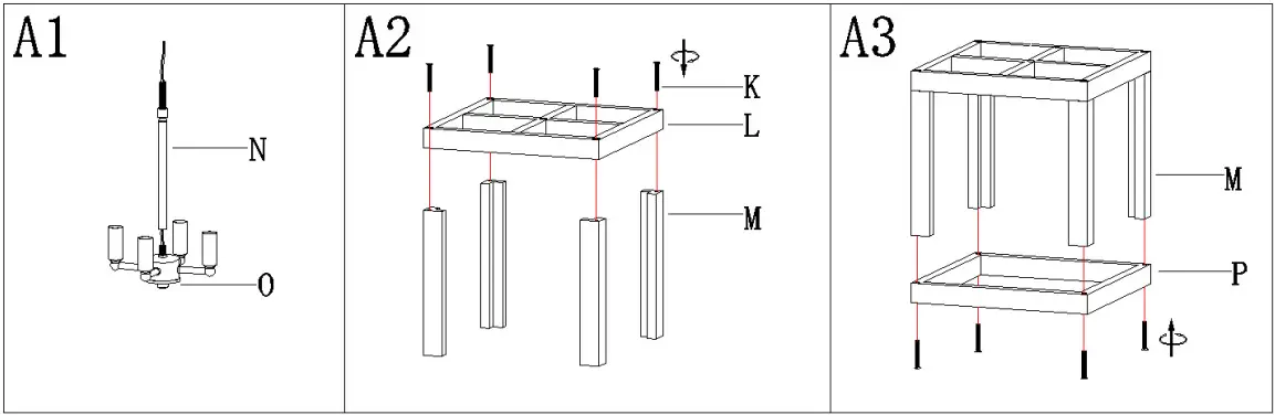Uolfin 2740929 6 Light Distressed Gray Wood and Brushed - FIGURE 2