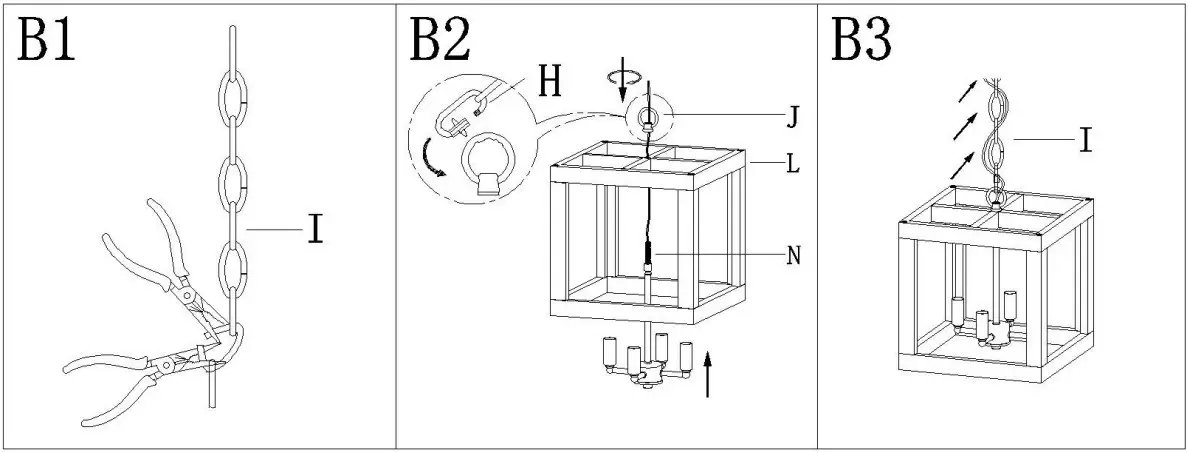 Uolfin 2740929 6 Light Distressed Gray Wood and Brushed - FIGURE 3