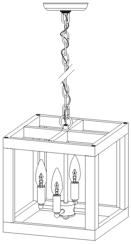 Uolfin 2740929 6 Light Distressed Gray Wood and Brushed