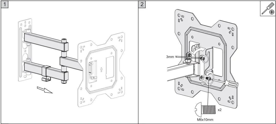 VISION VFM-WA2X2 3 127cm TV Mount-FIG2