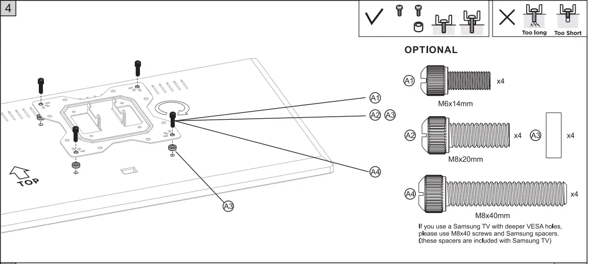 VISION VFM-WA2X2 3 127cm TV Mount-FIG5