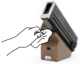 NINJA K52015 Foodi NeverDull Wood Series Knife - block to clean