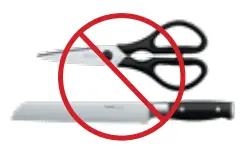 NINJA K52015 Foodi NeverDull Wood Series Knife - sharpen Shears