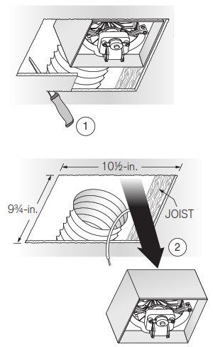 BROAN AER110LTK Decorative Fan Light - INSTALLATION 11