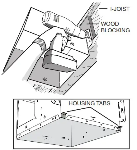 BROAN AER110LTK Decorative Fan Light - INSTALLATION 6