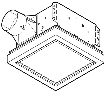 BROAN AER110LTK Decorative Fan Light - cover