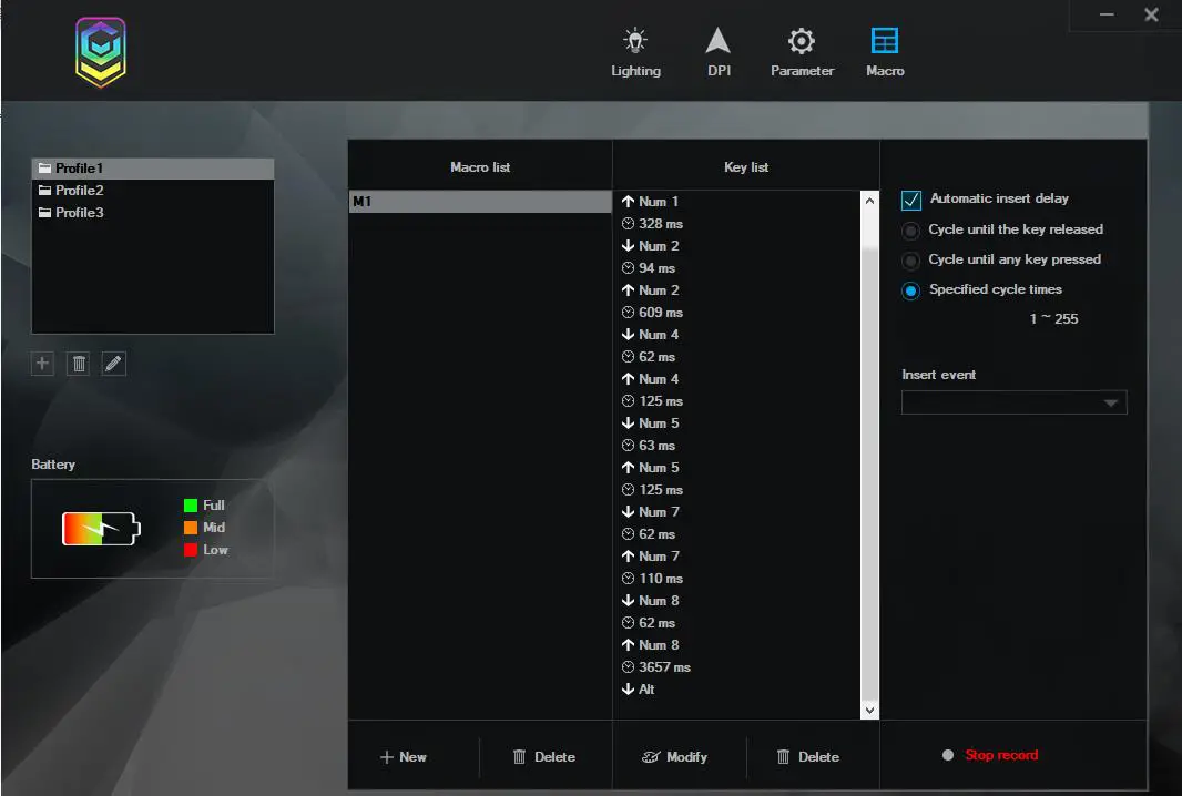 anko 43040414 2.4Ghz Wireless Rechargeable Gaming Mouse -