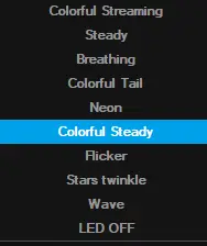 anko 43040414 2.4Ghz Wireless Rechargeable Gaming Mouse - LED Settings