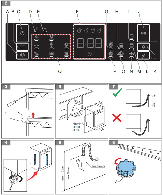 INVENTUM VVW6040AB Building Depot Freestanding Dishwasher - 2