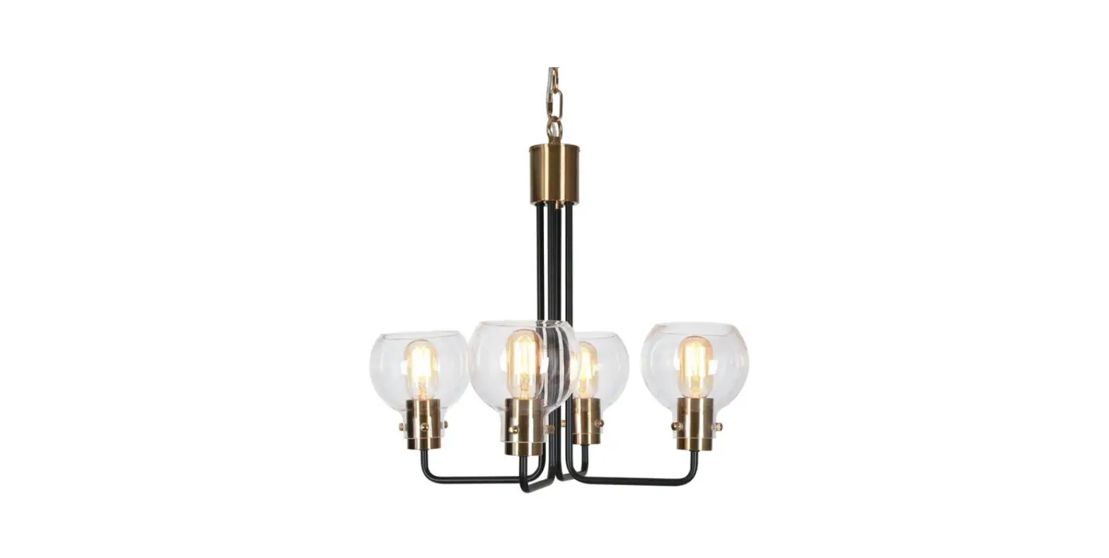 Zevni A04758c4 Hedda 20 Inch Wide Black Chandelier Modern Lighting Instruction Manual
