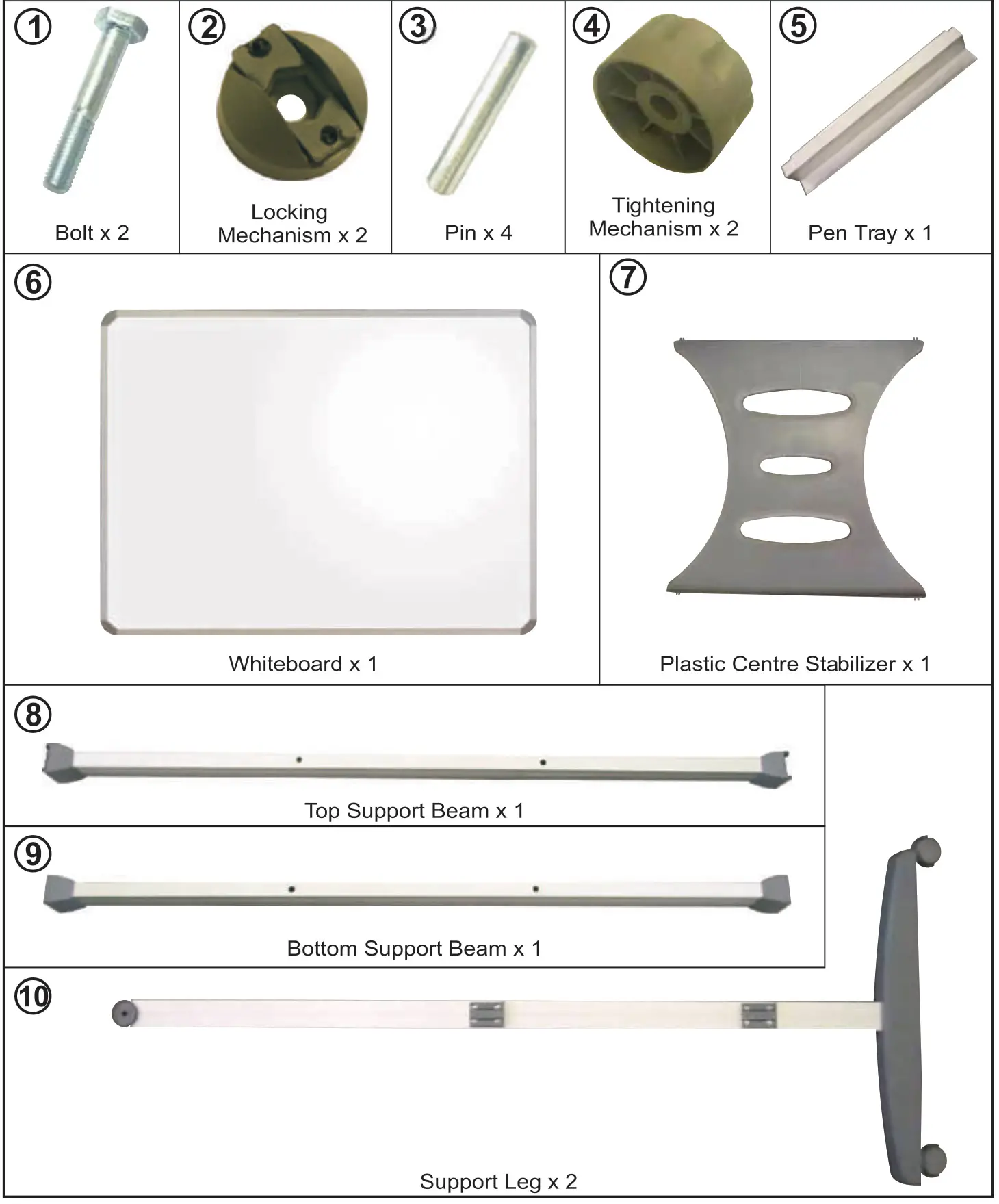 PARROT PRODUCTS LP457 Magnetic Revolving Board - All parts