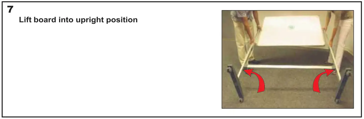 PARROT PRODUCTS LP457 Magnetic Revolving Board - Lift board into upright position