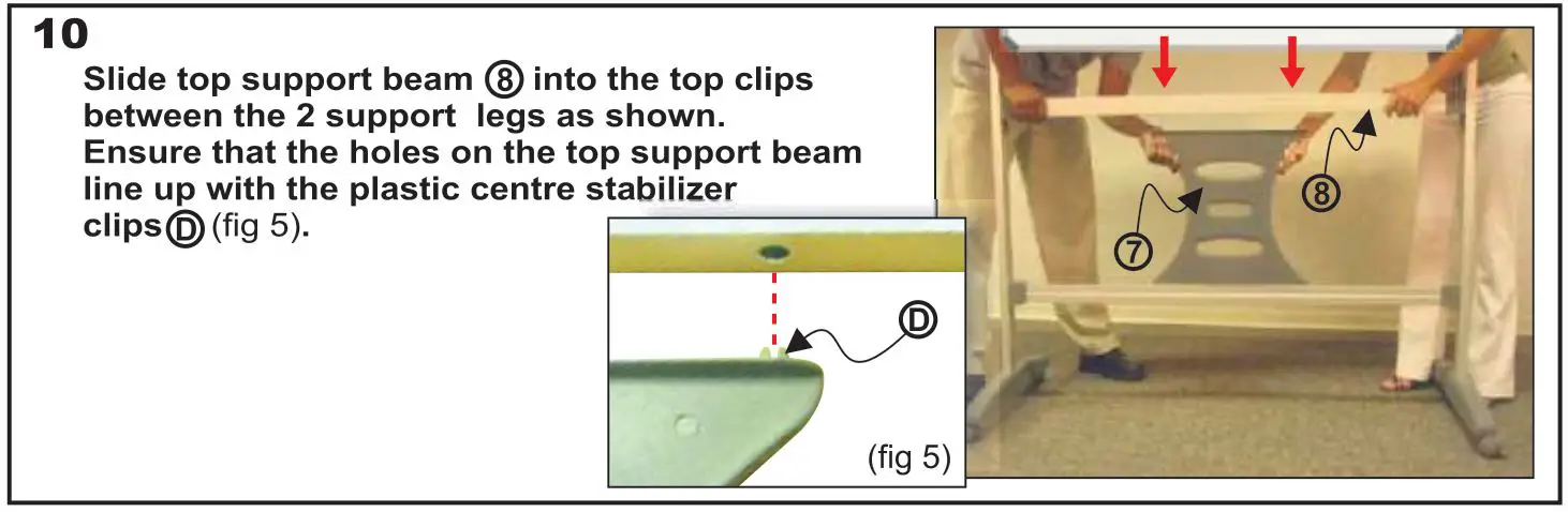 PARROT PRODUCTS LP457 Magnetic Revolving Board - Slide top support beam
