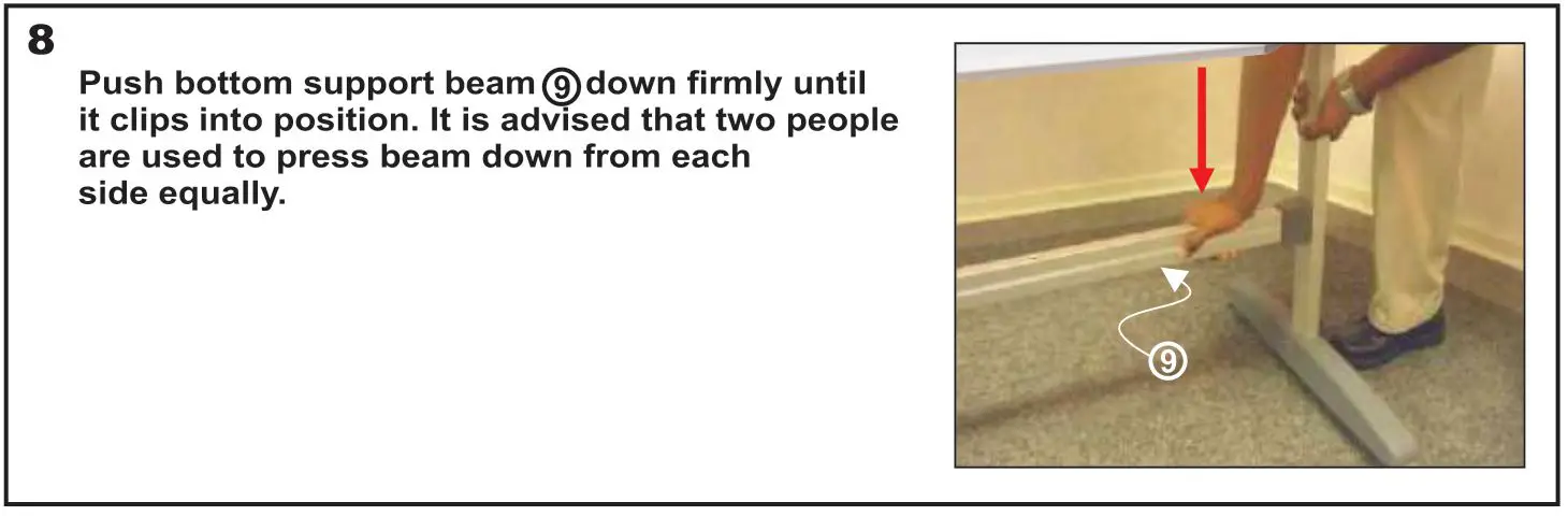 PARROT PRODUCTS LP457 Magnetic Revolving Board - push bottom support beam