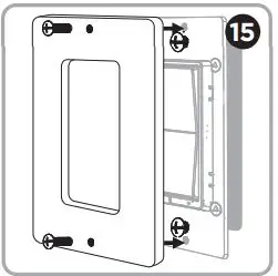 Ultra Pro 39348 In-Wall Smart Switch User Guide - Mount the wallplate
