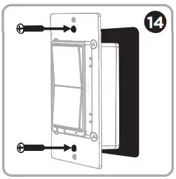 Ultra Pro 39348 In-Wall Smart Switch User Guide - Secure the switch to the box using the supplied screws