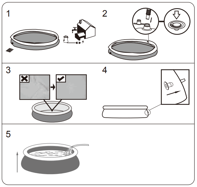 Bestway 244x61 cm Swimming Pool Fast Set - fig 1