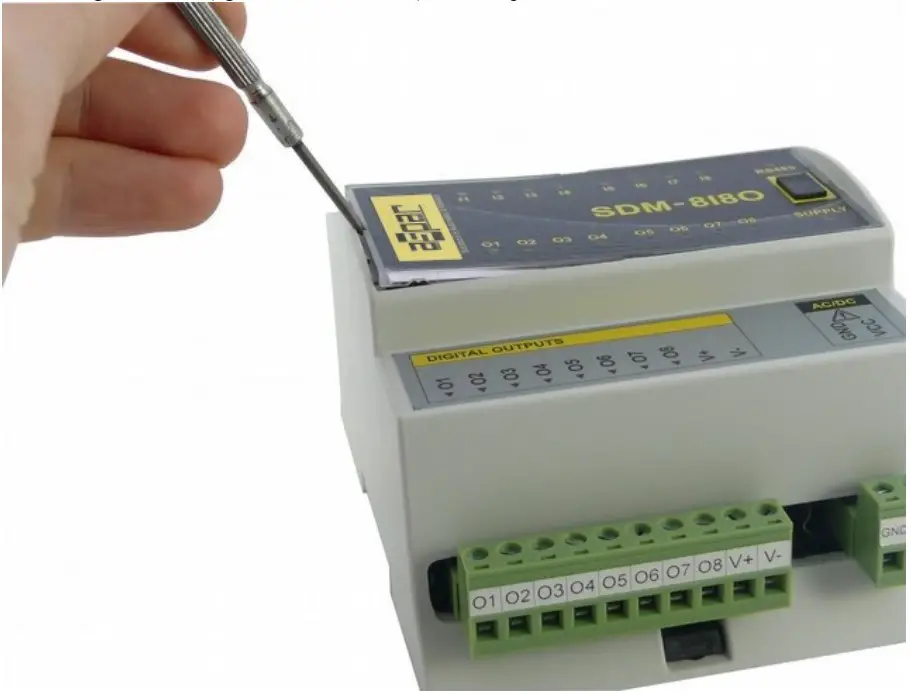 Front panel removing