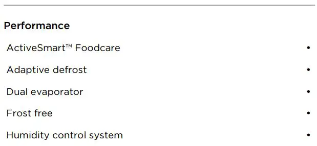 FISHER PAYKEL RS6121SLHK1 Integrated Column Refrigerator, 61cm, Water User Guide - SPECIFICATIONS