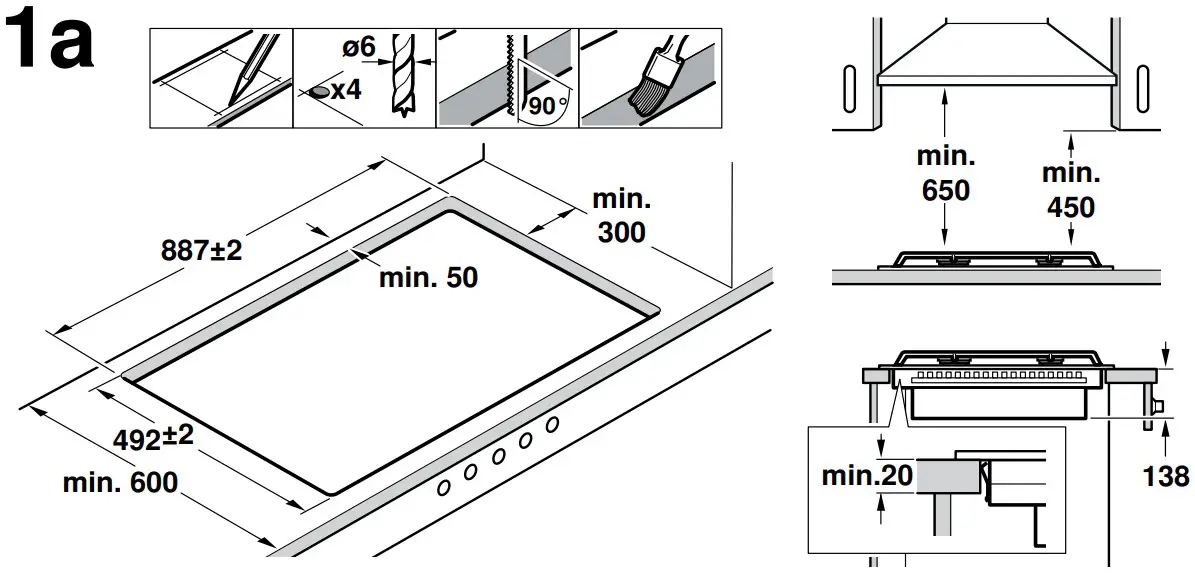 GAGGENAU VG 491 211 AU Vario Gas Cooktop - Figure 1